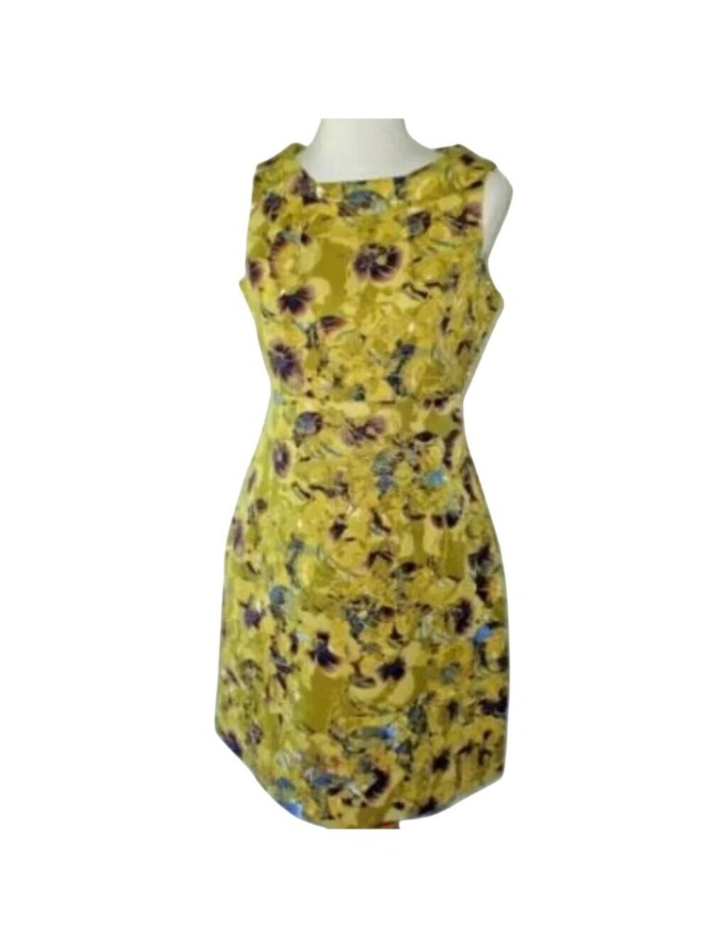 🆕 TAYLOR Bengaline Cotton Silk Floral Dress 6 - Picture 2 of 10